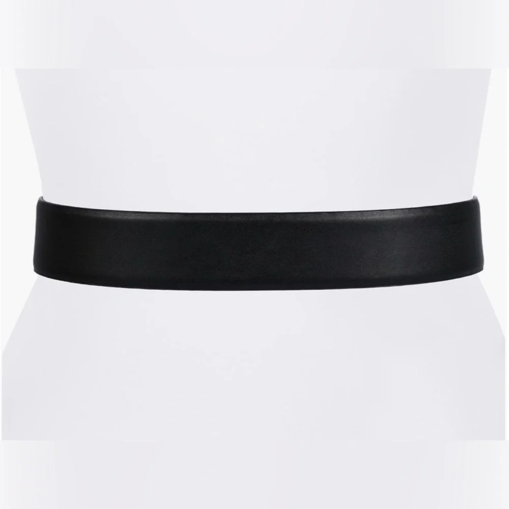 KURT GEIGER LONDON Leather Reversible Feather Edge Belt With Eagle Jewel Buckle